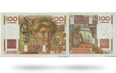Billet « 100 Francs Jeune Paysan »